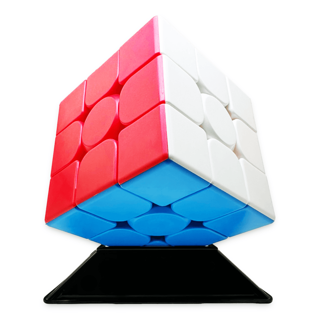 Kostka logiczna 3x3x3 MoYu na podstawce — prezentacja