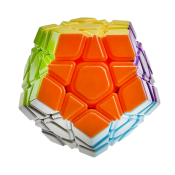 Zestaw kostek logicznych Megaminx, Mirror Złota - MoYu - widok z boku