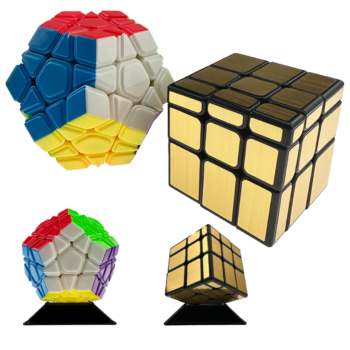 Zestaw kostek logicznych Megaminx, Mirror Złota - MoYu - widok główny