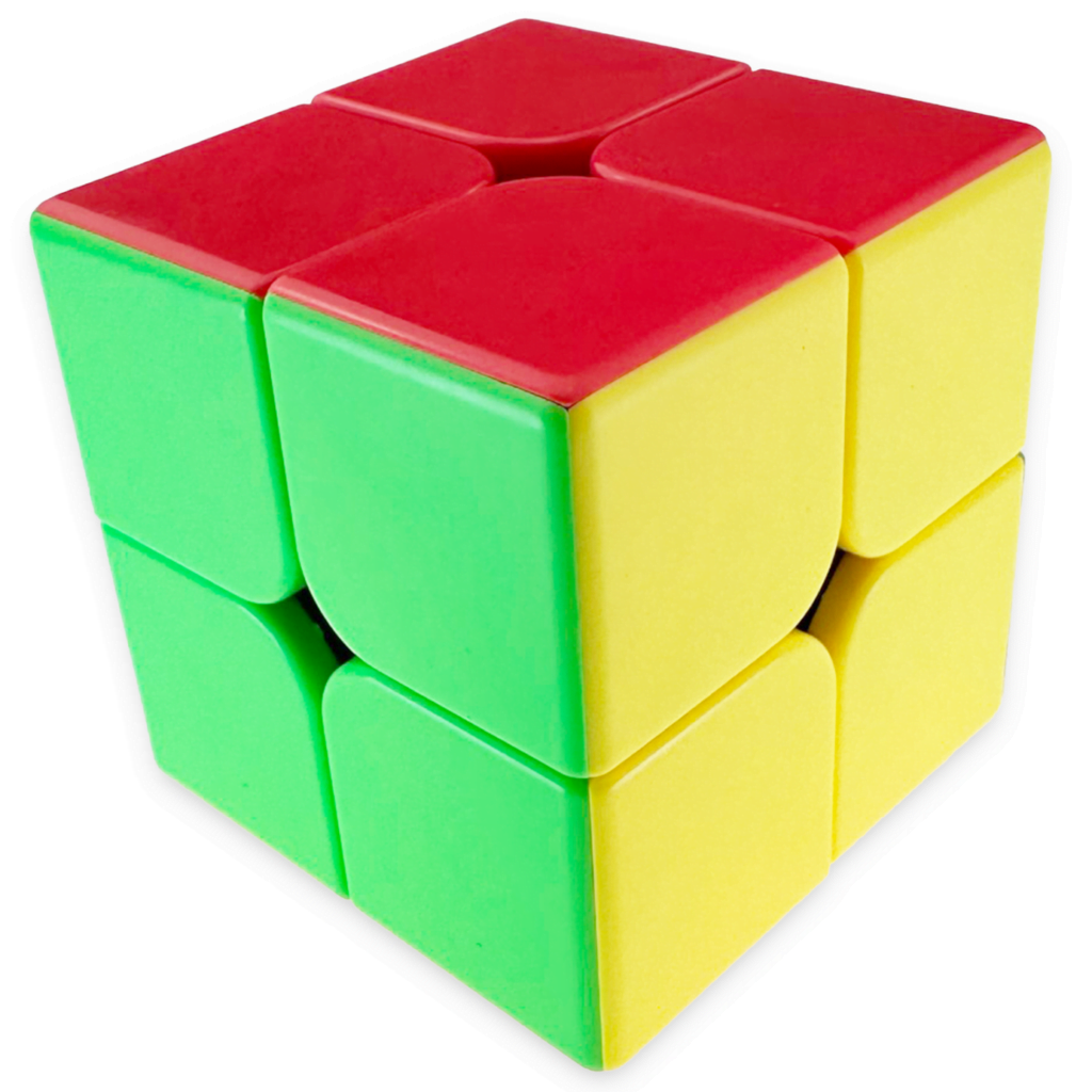 ZESTAW MoYu 2x2 + 3x3 — obie kostki na podstawkach, widok kolekcji