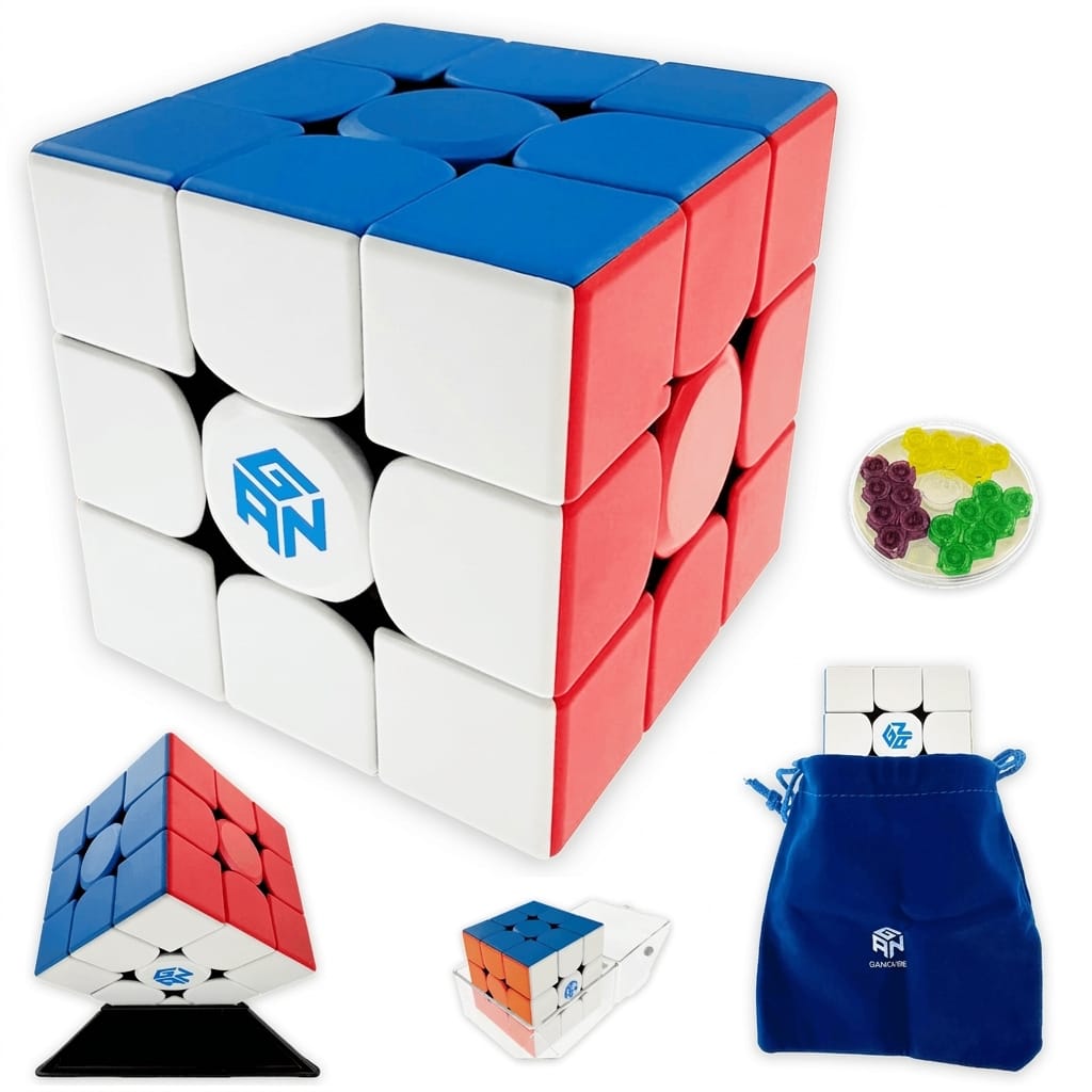 GAN 356M+GES — flagowa magnetyczna kostka logiczna 3x3 z systemem regulowanych GES — sklep Cubify
