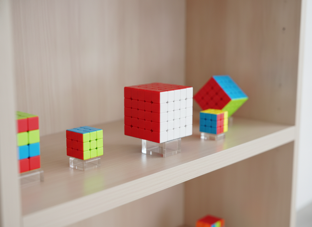 Kostka logiczna 5x5x5 MoYu na podstawce w kolekcji kostek